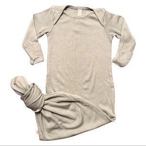 Childhoods Ribbed Knotted Sleeper in Sea Spray Modal - EUC
